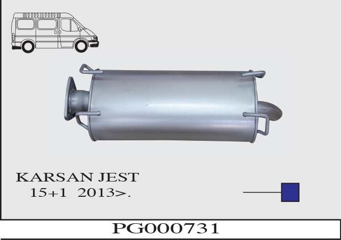 Peugeot Karsan Jest 15+1 Minibüs Arka Susturucu 2013>...