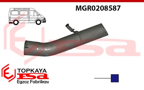 Magirus Kısa Çıkış  Borusu 1986 > 1999 Dkp