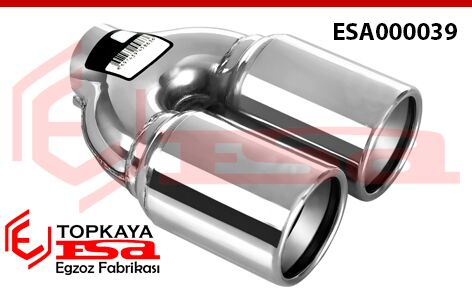 Çift Çıkış Eşit Egzoz Ucu Ф76