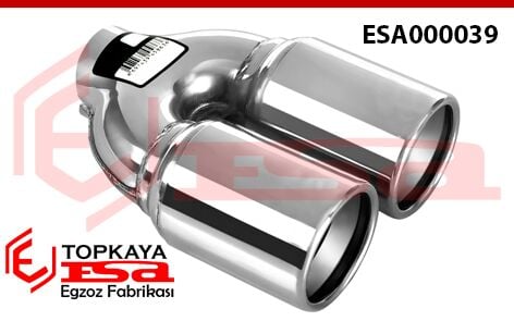 Çift Çıkış Eşit Egzoz Ucu Ф76