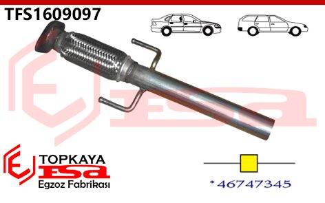 Fiat Marea 1.6 Ön Ara Boru Spiralli 2000 > 2001