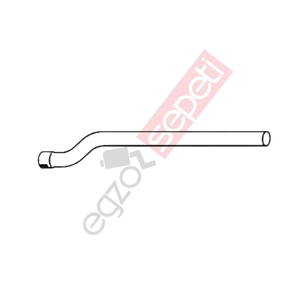 Iveco Eurotrakker Boru, Egzoz Çıkış, E3, 41011634 Iveco Eurotrakker Ø127 Alusi,