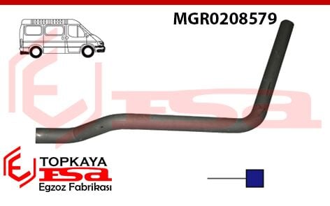 Magirus Çıkış Borusu Özel Uzun 1986 > 1999 Dkp