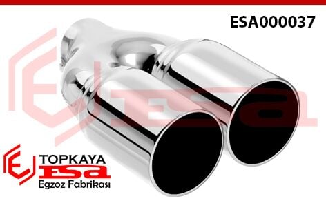 Çift Çıkış M3 Egzoz Ucu - Eşit Ф76