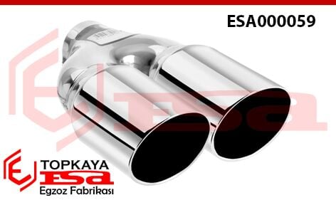 Çift Çıkış Egzoz Uçu Eşit Ф76