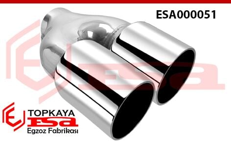 Çift Çıkış Egzoz Ucu - Sağ Taraf İçin Ф76