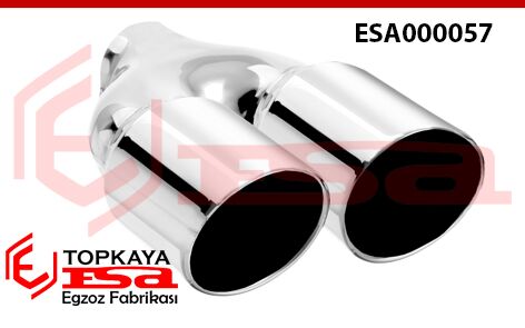 Çift Çıkış Egzoz Ucu - Sol Taraf İçin Ф76