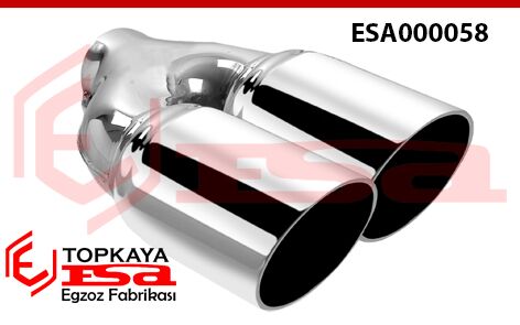 Çift Çıkış Egzoz Ucu - Sağ Taraf İçin Ф76