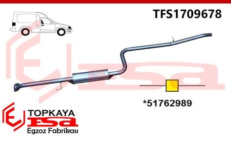 Fiat Doblo 1.9 Jtd Maksi Orta Borulu Susturucu