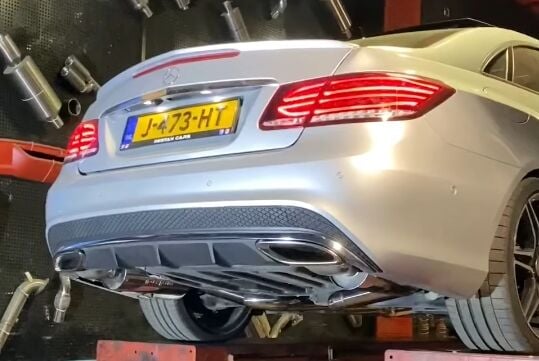 Mercedes E250 2.5 Çift Varex Komple Krom 60 mm