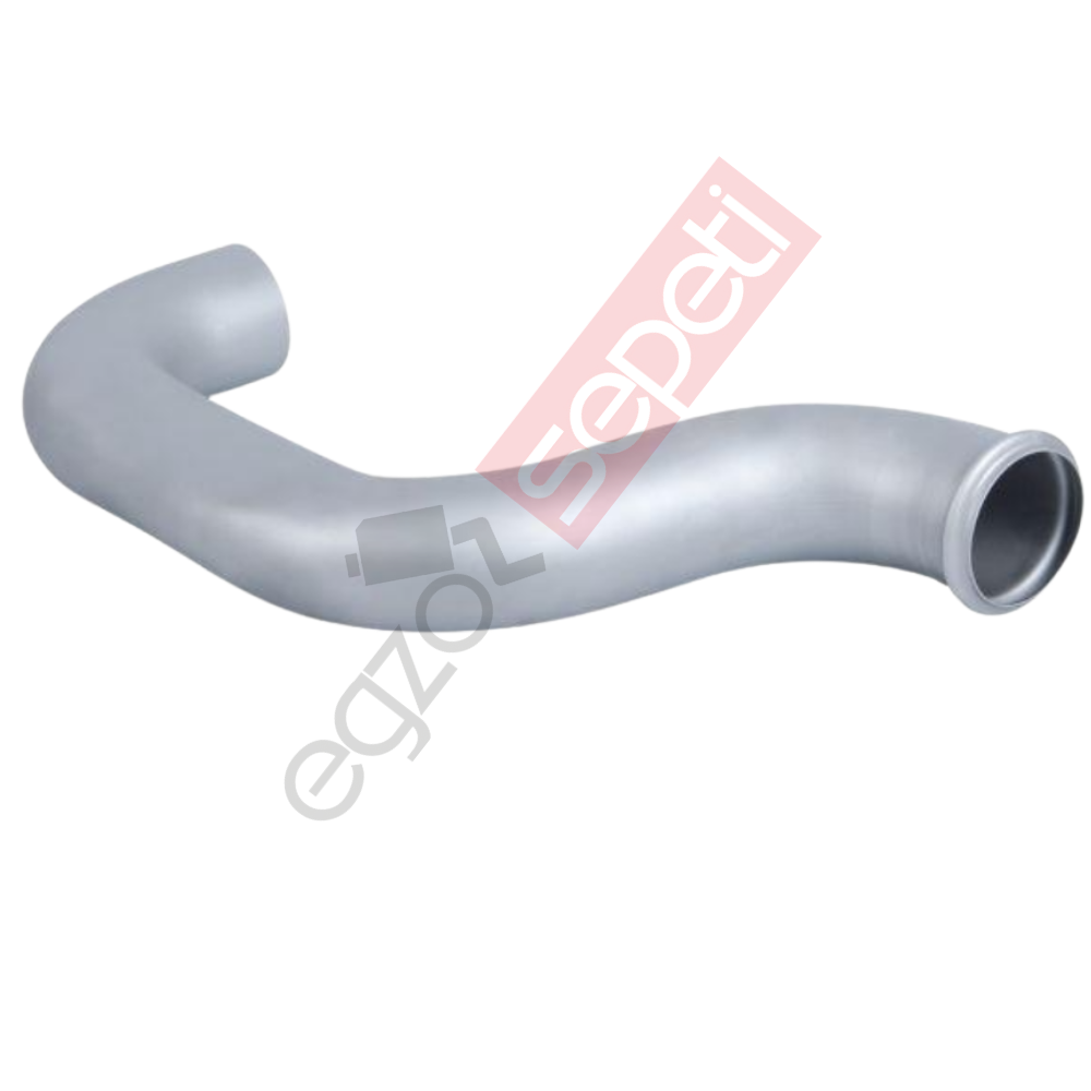 Volvo FH Boru, Egzoz Çıkış, E3, 1629055 Volvo FH Ø127 Dkp, Gri (Ral7010),