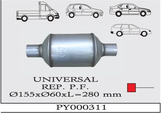 Üniversal Tüp Sust. Pfy Ø155Xø60X28 Mm