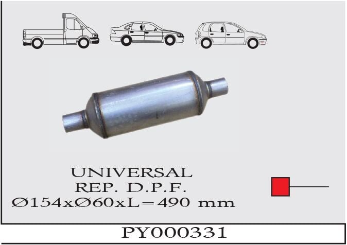 Üniversal Susturucu Pfy Ø154 X Ø60 X 200 Mm