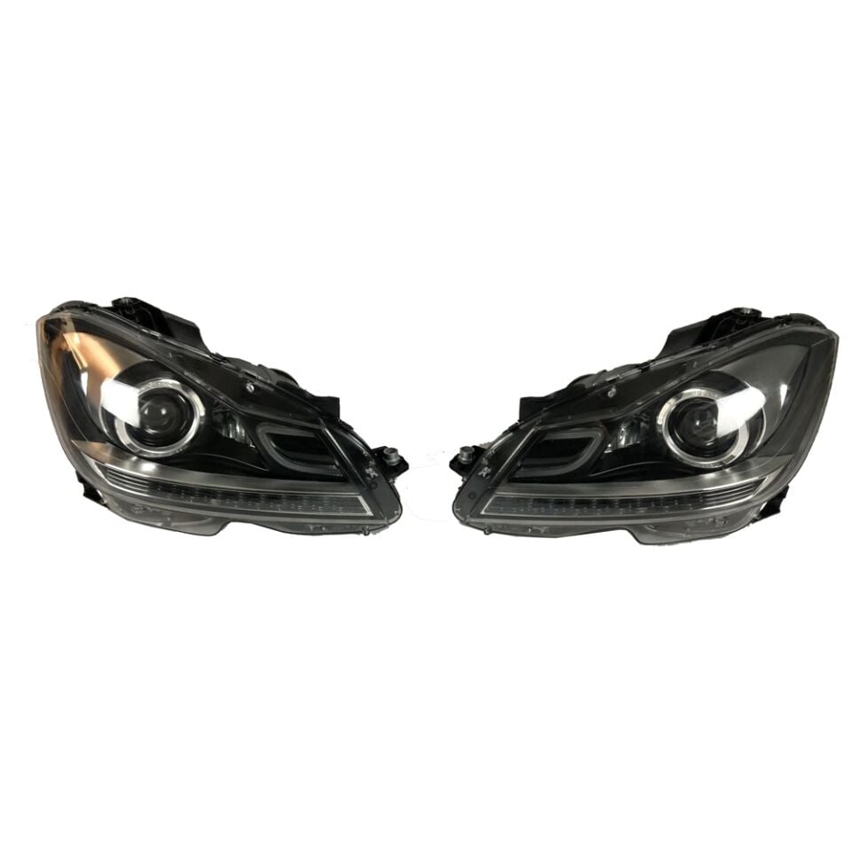 W204 FAR SETİ LED (MAKYAJLI KASA İÇİN) 2012-2014 HALOJEN İÇİN