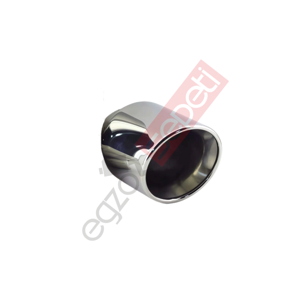 Krom Egzoz Ucu 304 Kalite Yuvarlak Çap Ölçüsü 12X15Cm