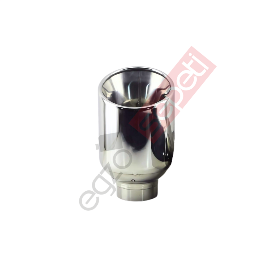 Krom Egzoz Ucu 304 Kalite Yuvarlak Çap Ölçüsü 12X15Cm
