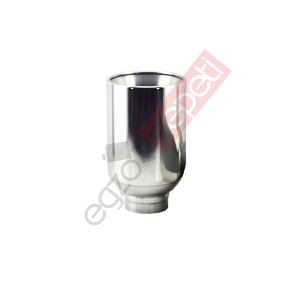Krom Egzoz Ucu 304 Kalite Yuvarlak Çap Ölçüsü 12X15Cm