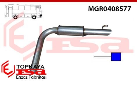 Magirus Sultan Midibus 4.0 Çıkış Susturucu 2010 >…