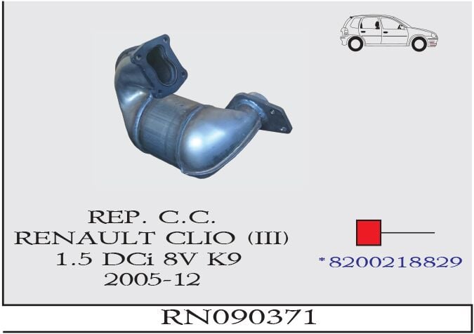 Renault Clio 3 1.5 Dci 8V Susturucu Katalitik Konverter Yerine 2005-12