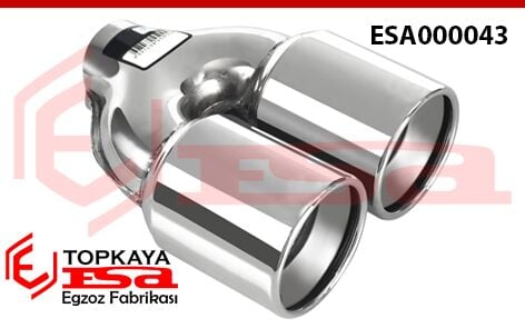 Çift Çıkış Egzoz Ucu - Eşit Ф90