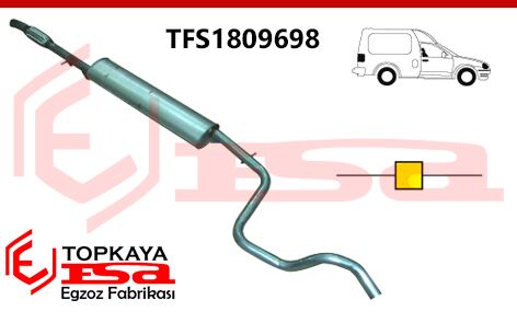 Fiat Fiorino 1.3 Jtd Orta Susturucu Borulu 2006 > …