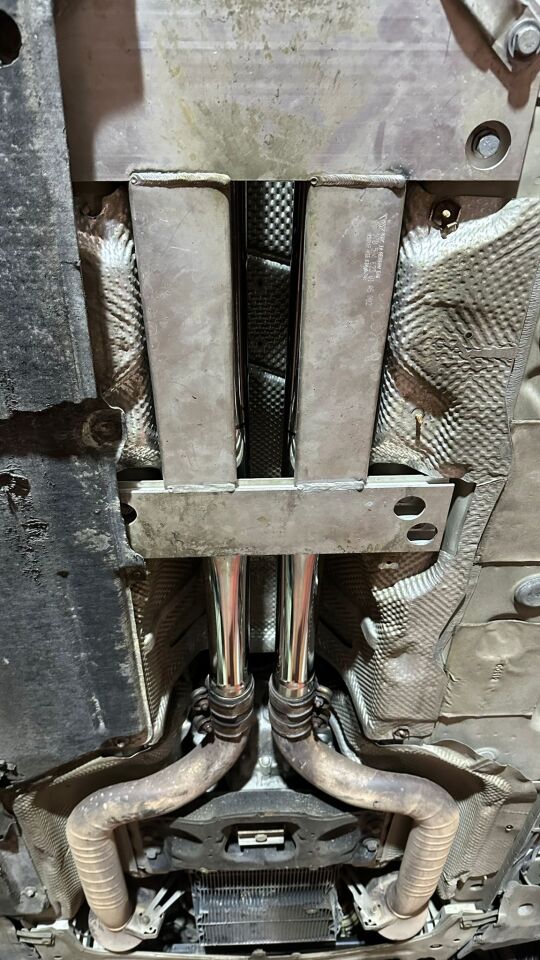 PORSCHE PANAMERA TURBO 4.8 Sag Ve Sol Çift Varex Komple Krom Egzoz Kiti