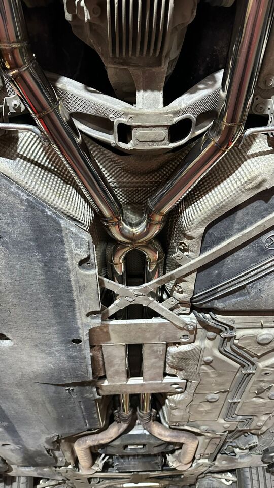 PORSCHE PANAMERA TURBO 4.8 Sag Ve Sol Çift Varex Komple Krom Egzoz Kiti