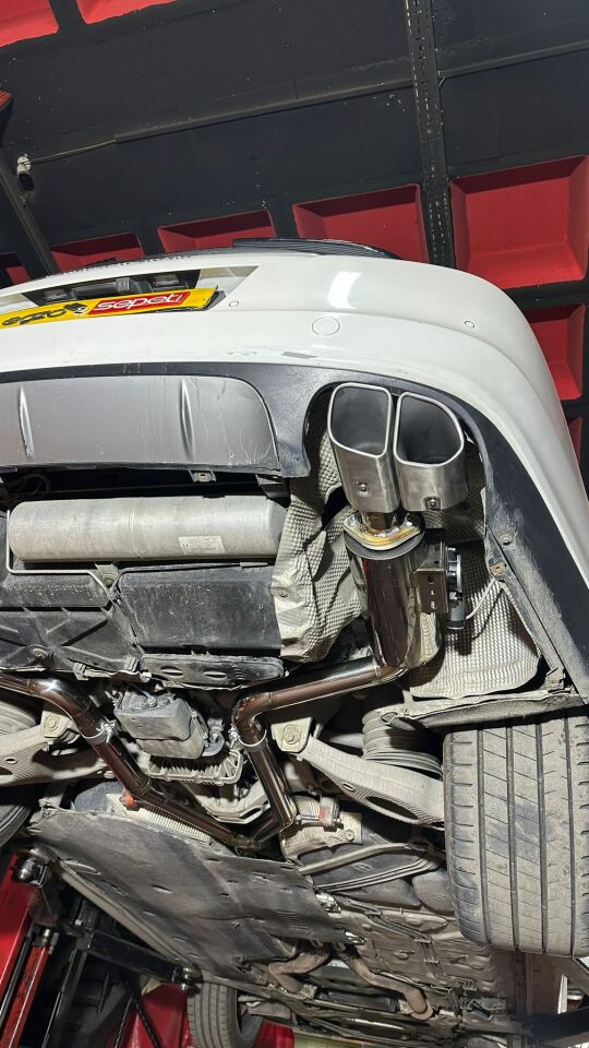 PORSCHE PANAMERA TURBO 4.8 Sag Ve Sol Çift Varex Komple Krom Egzoz Kiti