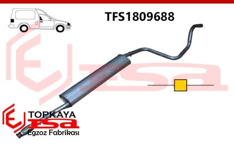 Fiat Fiorino 1.4İ Orta Susturucu Borulu Spiralli 2006 > …