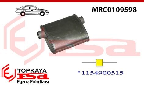 Mercedes 200 115 Kasa Orta Susturucu 1968 > 1975