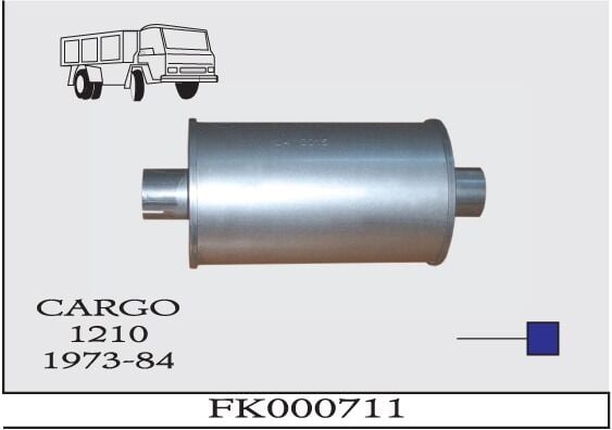 Ford Cargo 1210 Kamyon Susturucu Kısa 1973 > 1984