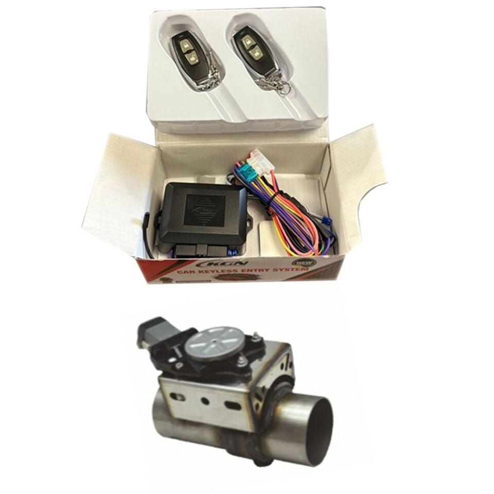 Kumandalı Egzoz Ortadan Ve Ses Düzenleyici Susturucu 70 mm. + Varex Beyni