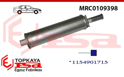 Mercedes 200 115 Kasa Arka Susturucu 1968 > 1975