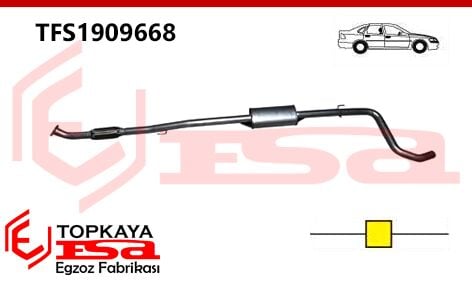 Fiat Linea 1.6 Jtd Orta Susturucu Borulu Sprıalli