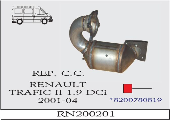 Renault Traffic 1.9 Dcı Susturucu Katalitik Konverter Yerine 2001-06