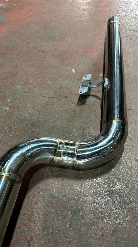 Bmw F36 4.28 Arka Sag Ve Sol Krom Flanşlı Aktif Çift Yassı Varex Krom Borular