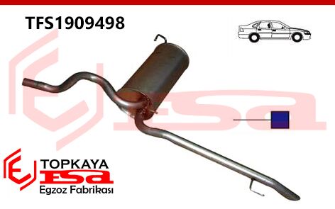 Fiat Linea 1.4 8V Arka Susturucu Borulu 2007 > …