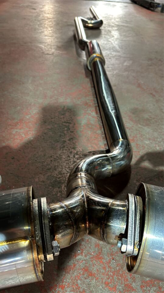 Bmw F33 4.28 Arka Sag Ve Sol Krom Flanşlı Aktif Çift Varex, Spor Susturucu 70 mm Ve 70 mm Krom Borular