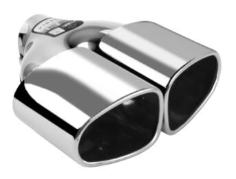 Çift Çıkış Egzoz Ucu - Eşit 60X85