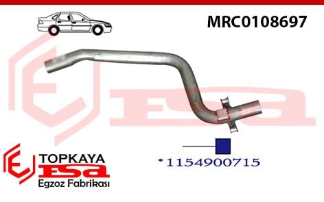 Mercedes 200 115 Kasa Arka Giriş Borusu 1968 > 1975