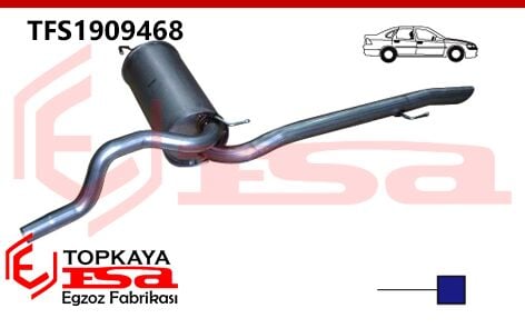 Fiat Linea 1.6 Jtd Arka Susturucu Borulu 2007 > …