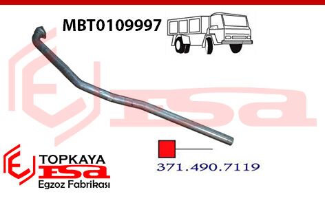 Mercedes Kamyon Mb 2517 - 2521 Kasalı Kamyon Ön Boru