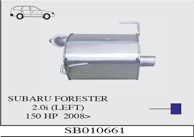 Subaru Forester 2.0İ 150Hp 4X4 Benzinli Arka Borulu Susturucu Sol 2008>…