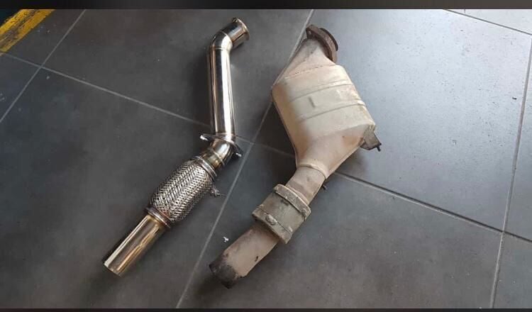 Bmw E60 5.20 Dizel Downpipe Spiralli 184 Hp 2006 > ..