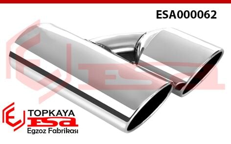 Çift Çıkış Egzoz Ucu - Sol Taraf İçin 80X120