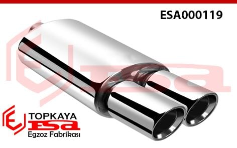 Oval Crom Çift Çıkışlı Egzoz