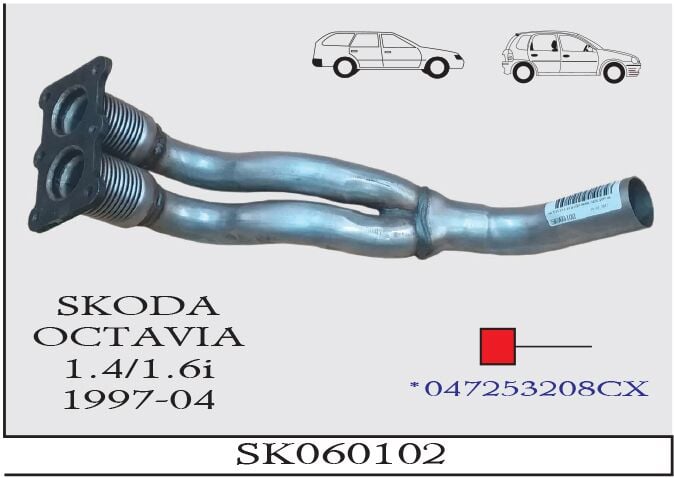 Skoda Octavia 1.4/1.6İ Ön Boru Spirel 1997-04