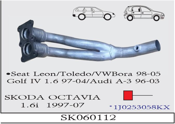Skoda Octavia 1.6İ Ön Boru Spirel Mşr. 1997-07