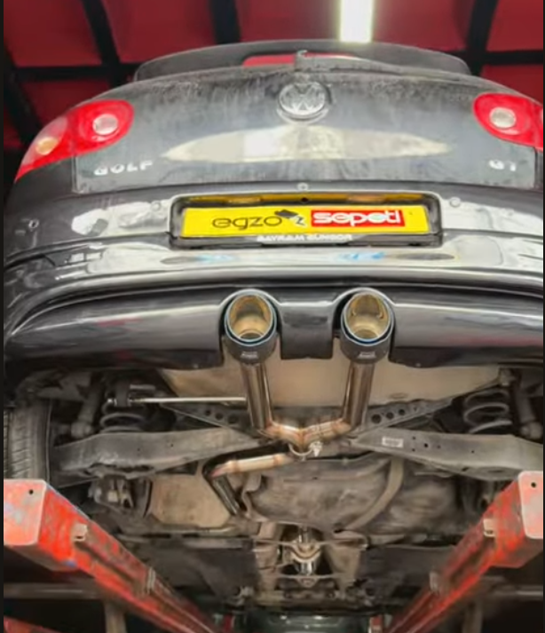 VW Golf 5 1.4 / 1.6 Benzinli Krom Flanşlı Varex 60 mm Krom Borular