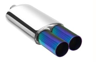 Oval Crom Çift Çıkışlı Egzoz